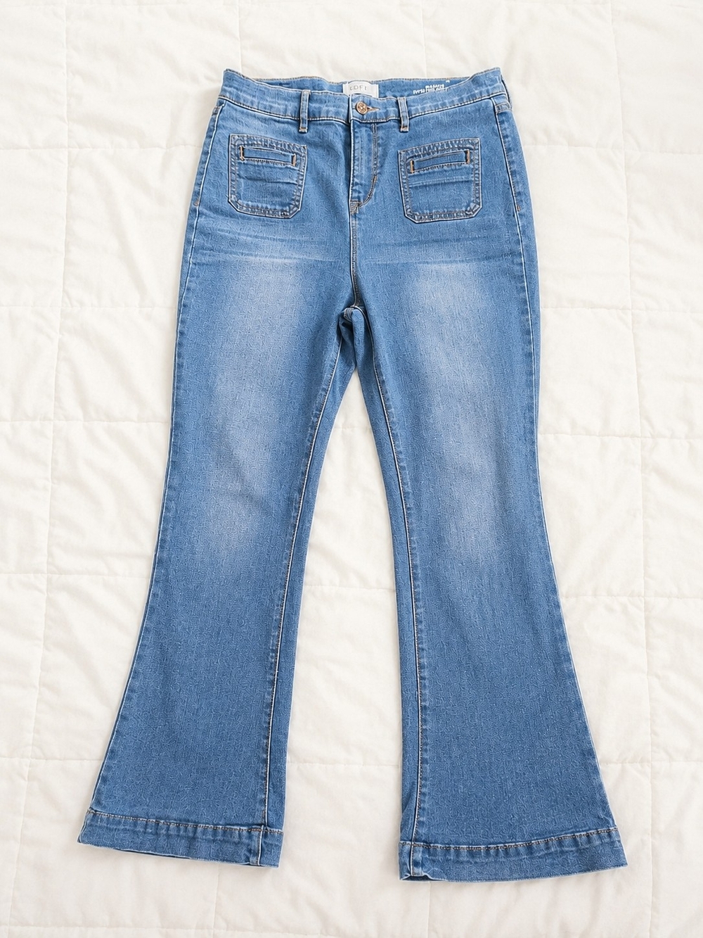 Nicole Miller Light Blue Flare Jeans